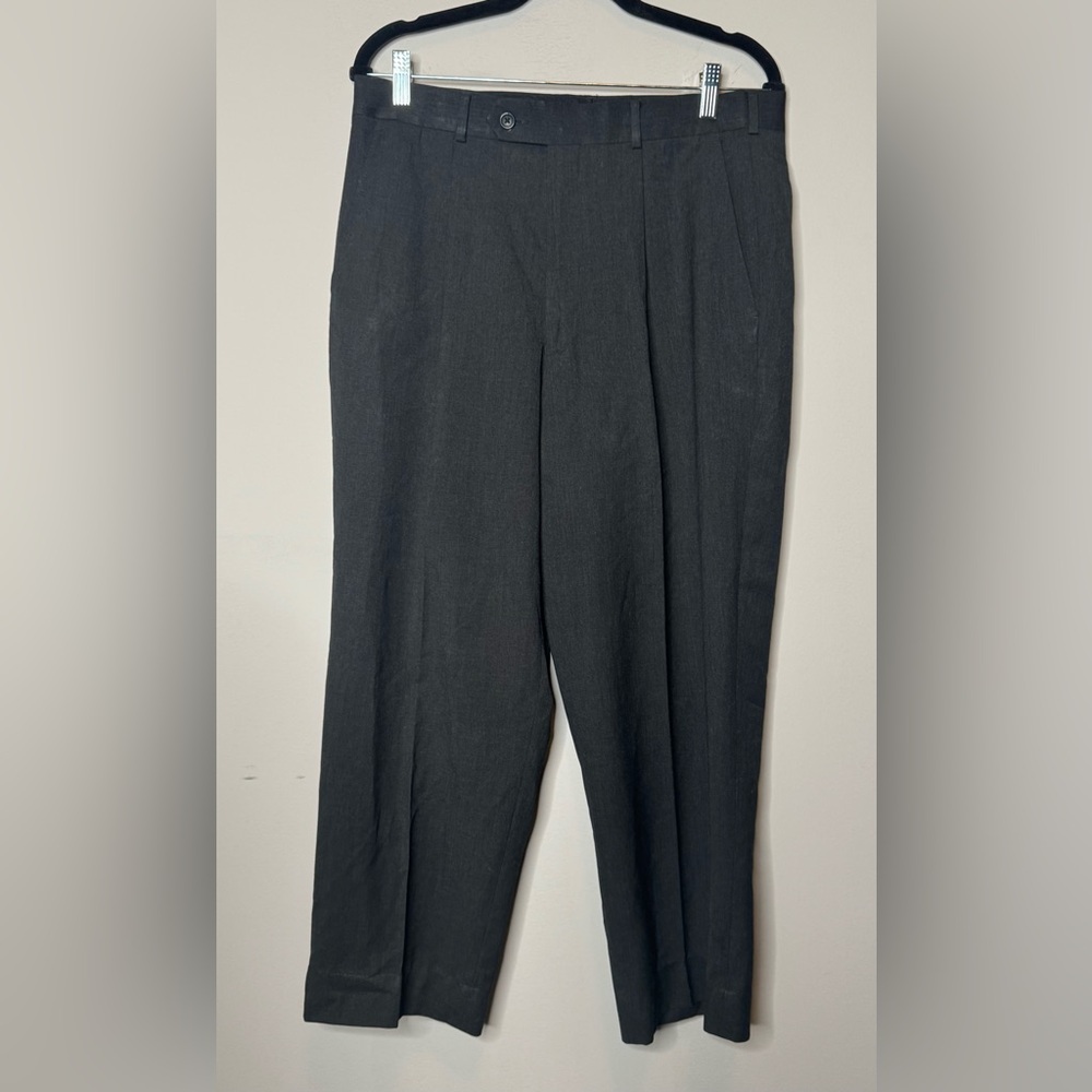 Alfani Men’s Pleated Black Dress Pants 33x30
